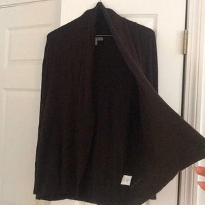 Nordstrom Chocolate Brown Shawl Cardigan